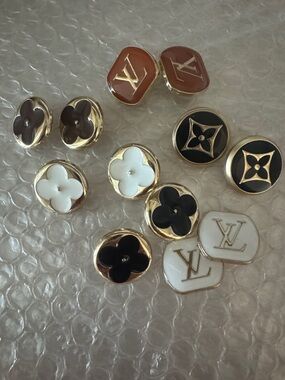 Designer fashion charm zipper pull button 12pc